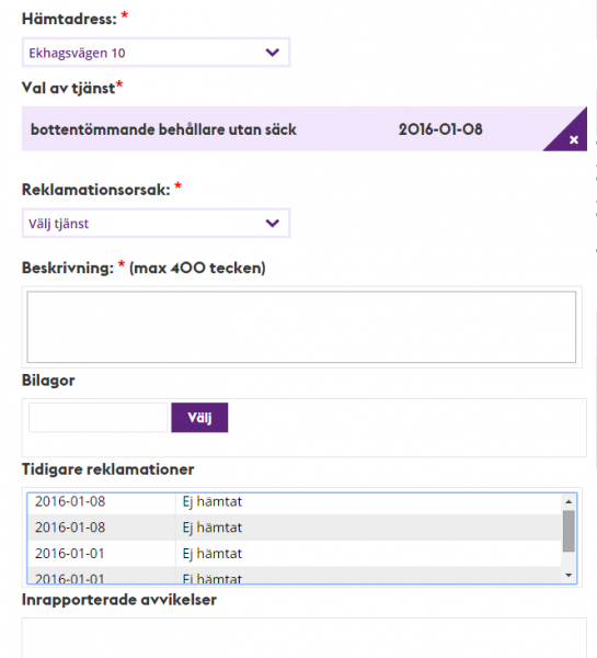 Reklamation Stockholm Vatten Avfall